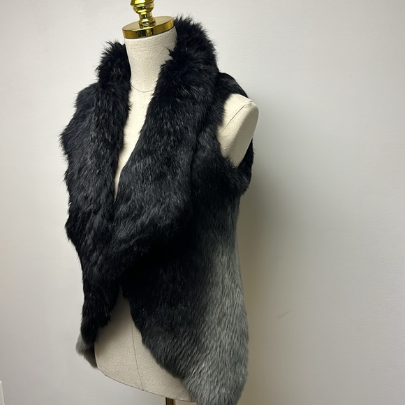 Yves Salomon Rabbit Fur Ombré Vest - Picture 3 of 9